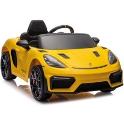 La Grande Récré Voiture Electrique Porsche Spyder 12V Lithium Jaune