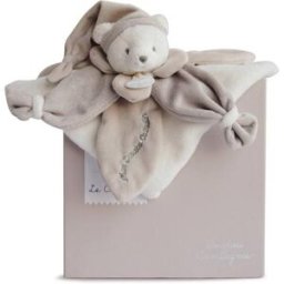 Doudou et Compagnie Doudou plat Ours Collector taupe J’aime mon Doudou