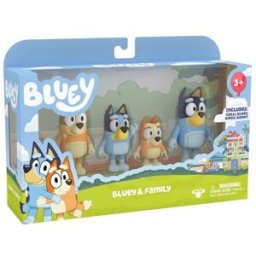 Moose Coffret 4 figurines Bluey et sa famille