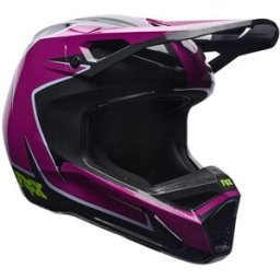 Casque Cross Youth V1 Raid FOX violet/noir/jaune fluo unisex
