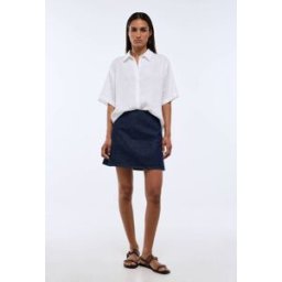 MONOPRIX Jupe courte en denim 38