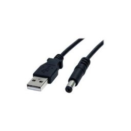 StarTech.com CableÂ USB de 2Â m vers connecteur annulaire de typeÂ M - Cable CC USB vers 5,5Â mm 5Â V