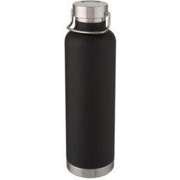 Bouteille de sport Thor de 1 L avec isolation par le vide et couche de cuivre noir