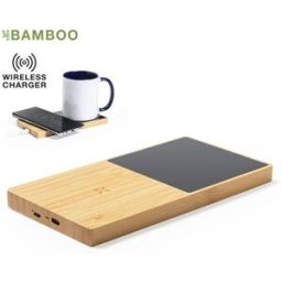 Chauffe-tasses chargeur personnalisé pas cher Nodens bambou