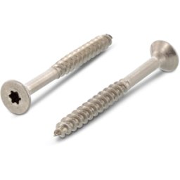 SCHAEFER + PETERS FRANCE Vis à bois inox A4 6x140 mm tête fraisée TX25 – Filetage partiel – Boîte de 100 vis