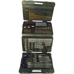 Silverline Mallette de 204 accessoires assortis pour perceuse