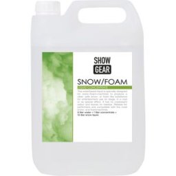 SHOWGEAR Concentré pour neige/mousse 5 litres 5 litres - à base d'eau - Liquide à mousse