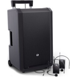 LD Systems ANNY® 12 BPH2 B5 - Enceinte de sonorisation 12″ portable Bluetooth® alimentée - Haut-parleur actif sans fil