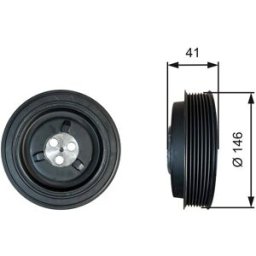 Tvd1134 Poulie Damper Gates