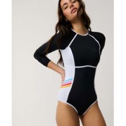 Rip Curl Maillot de bain une pièce à manches longues Swell Revival Noir 2XL Female