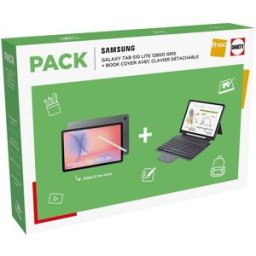 Tablette Tactile Samsung Pack Galaxy Tab S10 Lite 10,9" 128 Go Gris + Book Cover Keyboard Bt Avec Clavier Détachable