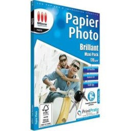 MICRO APPLICATION Papier D'impression Micro Appli Papier Photo Brillant A4 - Maxi Pack - 50 Feuilles - 170 G/m²