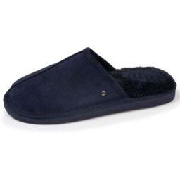 Isotoner - Chaussons mules Homme Cuir Marine fourrées marine 42 Homme