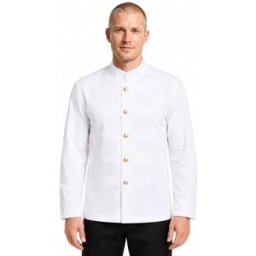 Isacco Veste Coreana avec Boutons Brodés Blanc L