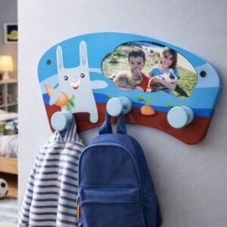 Ocadeau Porte manteau photo bleu