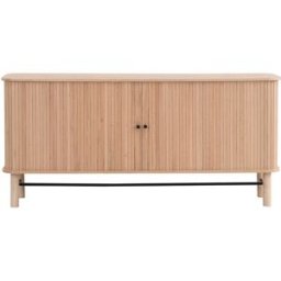 Buffet à portes coulissantes placage chêne 160 cm - Lino
