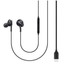Samsung AKG écouteurs USB-C Écouteurs intra-auriculaires avec connexion USB-C, deux haut-parleurs et restitution claire de la voix.