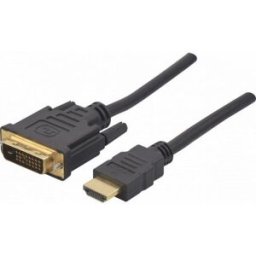 Onedirect Cordon HDMI A - DVI 2.00m Accessoires et câbles Raccorde les deux périphériques HDMI et DVI entre eux
