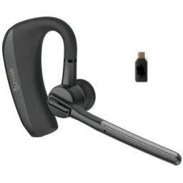 Cleyver Nomad Earpiece UC Oreillette Bluetooth multipoint avec 2 micros ENC, longue autonomie et portée de 30m, idéale pour appeler partout, sans