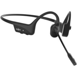 SHOKZ OPENCOMM 2 UC BLACK USB-A Oreillette Bluetooth sans fil avec conception d'oreille ouverte et technologie de conduction osseuse.