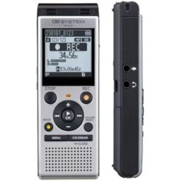 OM SYSTEM WS-882 Enregistreur 4 Go USB Enregistreur vocal stéréo 4 Go avec port USB et emplacement microSD, idéal pour les notes, les interviews et