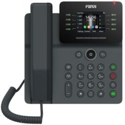 Fanvil V63 Téléphone IP auto-alimenté avec écran LCD couleur, audio Full-Duplex et prise en charge de l'audioconférence à 6.