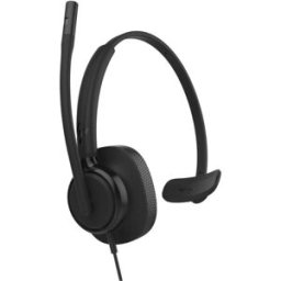 HP Poly Mission 415 USB-C Mono Classic Casque mono USB-C avec microphone à réduction du bruit par IA, audio super large bande et coussinet en mousse,