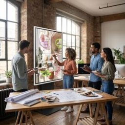 Samsung Flip Pro WMFX 65'' Écran interactif 4K Écran interactif 4K de 65 pouces conçu pour les réunions collaboratives et les sessions de formation,