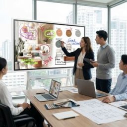 Samsung Flip Pro WMFX 55'' Écran interactif 4K Écran interactif professionnel 4K de 55 pouces conçu pour la collaboration en réunion, avec écriture