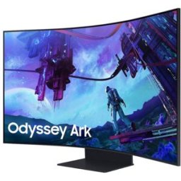 Samsung Odyssey Ark 55'' Moniteur gaming 4K Moniteur incurvé 4K UHD de 55 pouces avec Mini LED, 165 Hz et KVM intégré, conçu pour le multitâche
