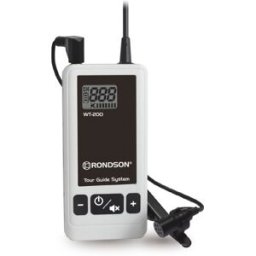 Rondson Emetteur WT-200T Équipement de conférence Un émetteur avec micro-cravate au format compact – idéal pour les visites en tout genre.