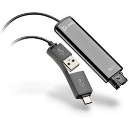 Plantronics Cordon Poly DA75 Accessoires Un adaptateur audio QD - USB permettant de connecter le casque au PC.