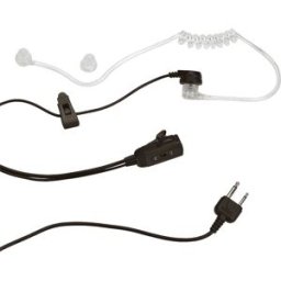 Jetfon Kit Bodyguard Kenwood 2 pins Oreillette avec écouteur transparent pour talkies-walkies