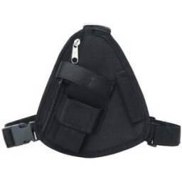 HRT-TELECOM Harnais de poitrine pour talkie-walkie Sac de transport sur poitrine réglable avec emplacement pour talkie-walkie.