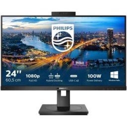 Philips 243B1JH Moniteur 24'' avec webcam Moniteur professionnel Full HD de 24 pouces avec station d’accueil USB-C intégrée, alimentation jusqu’à 100