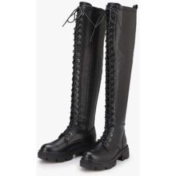 stand-prive.com Cuissardes à lacets style rangers - Noir noir 36 female