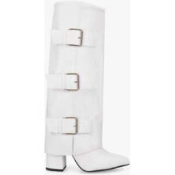 stand-prive.com Bottes à revers et triple sangles - Blanc blanc 36 female