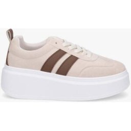 stand-prive.com Baskets effet nubuck à bandes - Beige beige 36 female