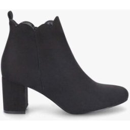 stand-prive.com Bottines en suédine à chevilles ondulées - Noir noir 36 female