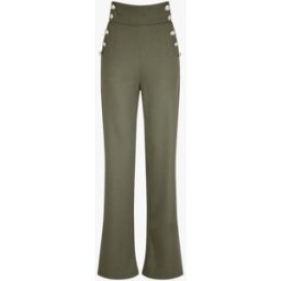 stand-prive.com Pantalon à pont large et taille haute - Kaki kaki 36 female