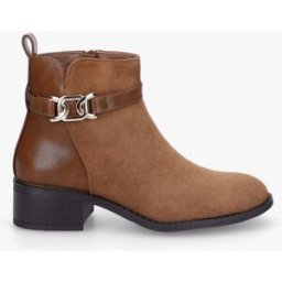 stand-prive.com Bottines bi-matière à boucle décorative - Camel camel 36 female