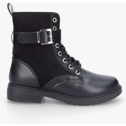 stand-prive.com Bottines bimatière à lacets - Noir noir 36 female