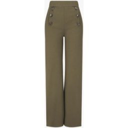 stand-prive.com Pantalon uni à boutons décoratifs - Kaki kaki 36 female