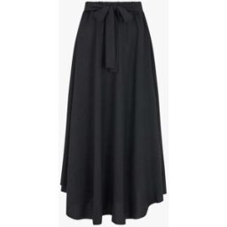 stand-prive.com Jupe longue à bords asymétriques - Noir noir 36 female