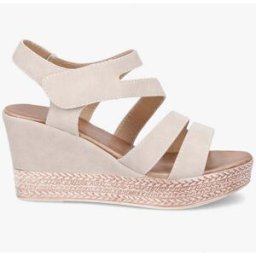 stand-prive.com Sandales compensées à brides scratchées - Beige beige 36 female