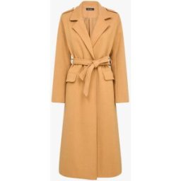 stand-prive.com Manteau long uni avec ceinture - Camel camel 36 female