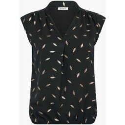 stand-prive.com Top élastiqué à imprimé plumes irisées - Noir noir 36 female