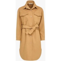 stand-prive.com Manteau uni à bord arrondi - Camel camel 36 female