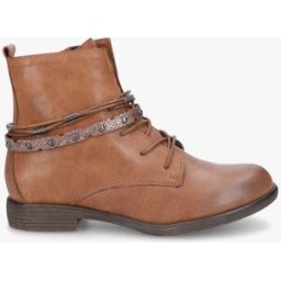 stand-prive.com Bottines en simili à lacets stylisés - Camel camel 36 female