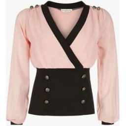 stand-prive.com Top bimatière coeur croisé - rose rose 36/38 female